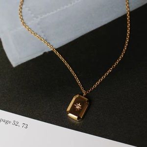 CLOSING SALE! 18K Gold Plated Rectangular Prism Necklace